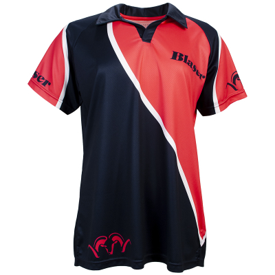 Blaser Ladies Shooting Polo - Pink/Navy